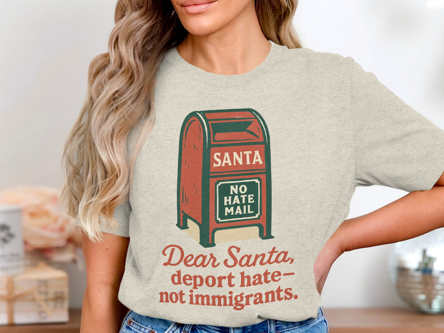 Dear Santa Deport Hate Not Immigrants T-shirt