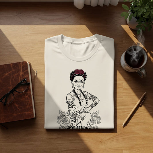 Frida Kahlo Woman Tattoos Roses No Question product type