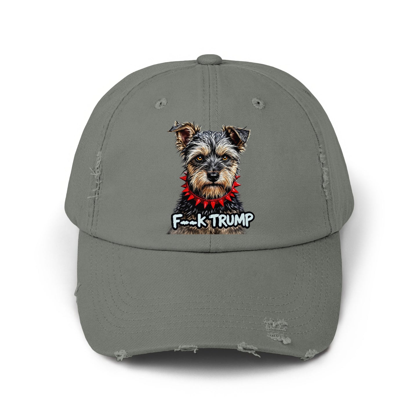 Dog with Spiked Collar Embroidery Baseball Cap product