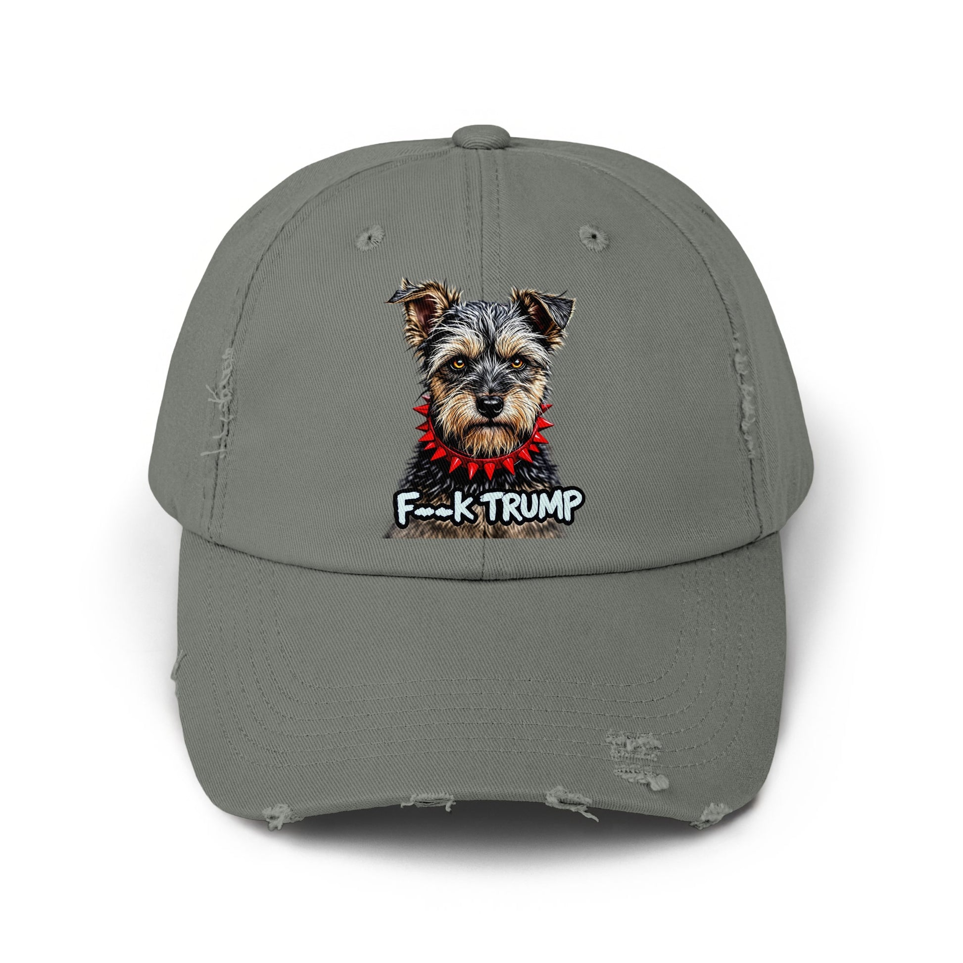 Dog with Spiked Collar Embroidery Baseball Cap product
