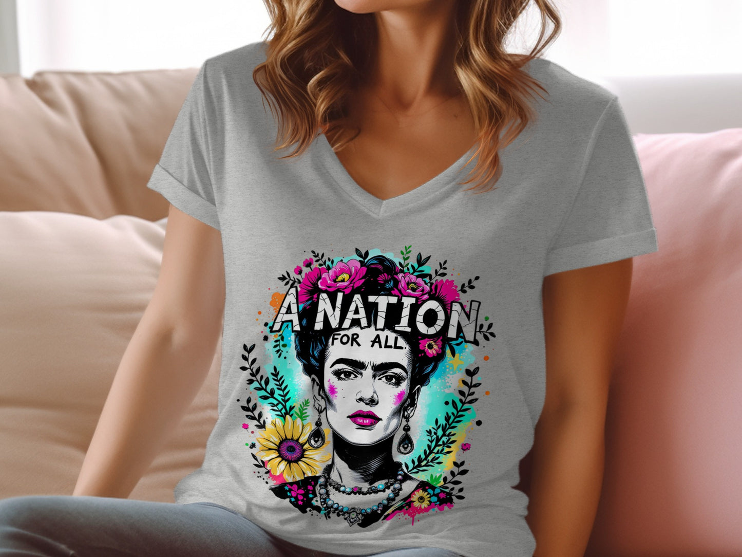 A Nation for All Colorful Fashion Statement Shirt
