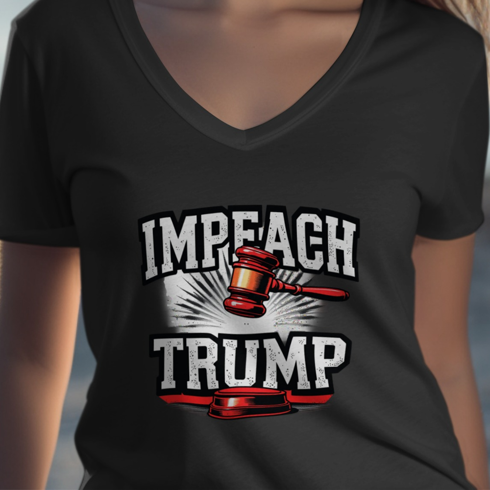 Impeach Trump Design with Gavel Graphic Shirt Product