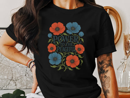 Power to the Peaceful Graphic Tee product
