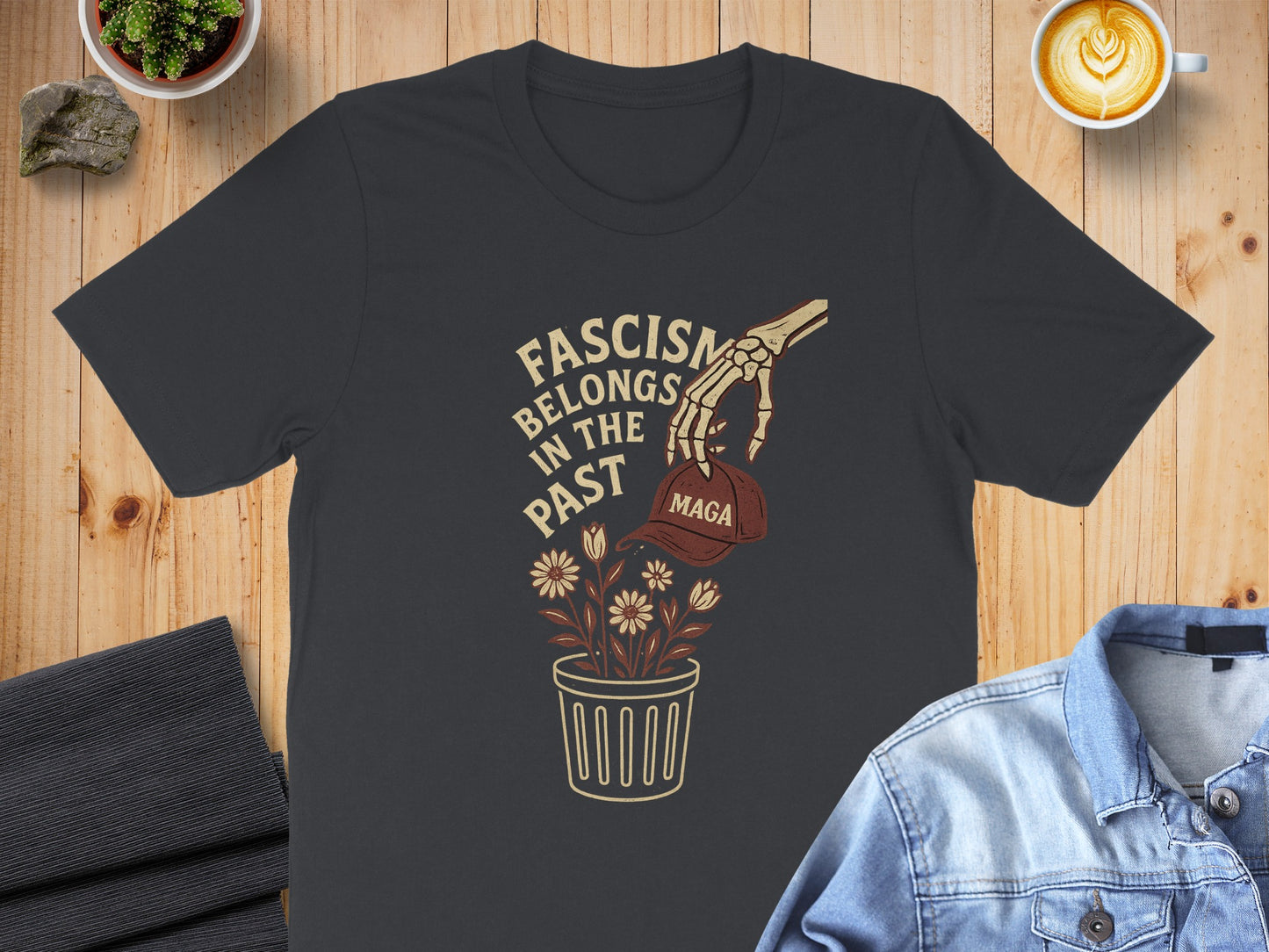 Fascism Belongs in the Past Graphic T-shirt product