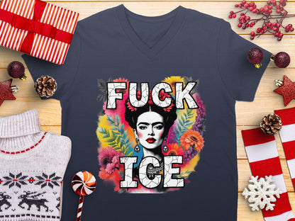 Artistic Floral Graphic Tee With Statement Design