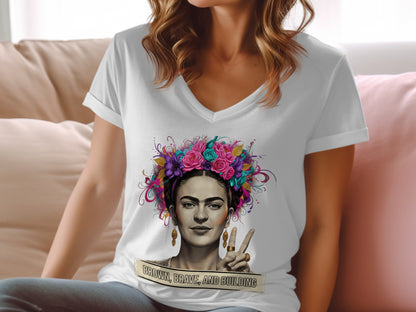 Brown Brave and Building Graphic Tee