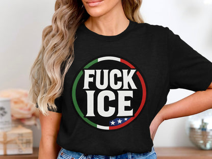 Fuck ICE Statement Graphic Tee Shirt product type
