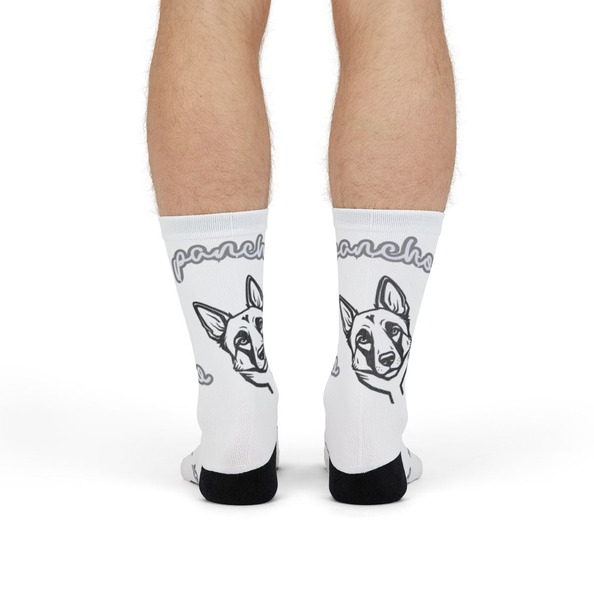 Custom Dog Sketch Pattern Knee-High Socks Product