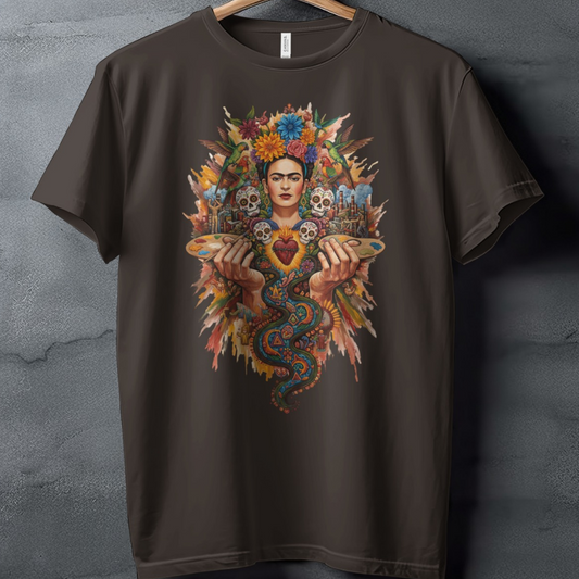 Frida Kahlo Vibrant Skull Serpent Heart Artwork product type