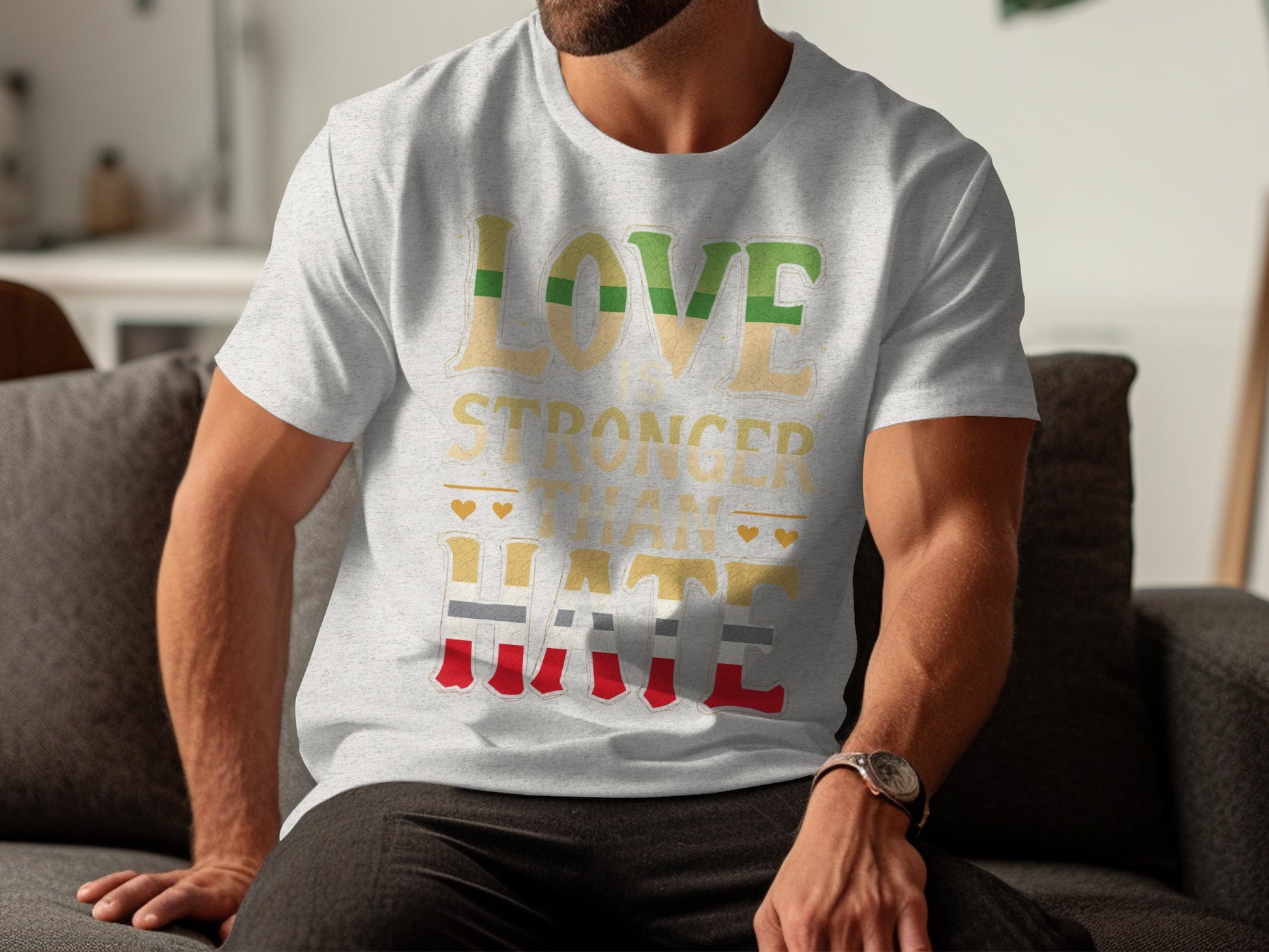 Love Stronger Than Hate Graphic Tee product