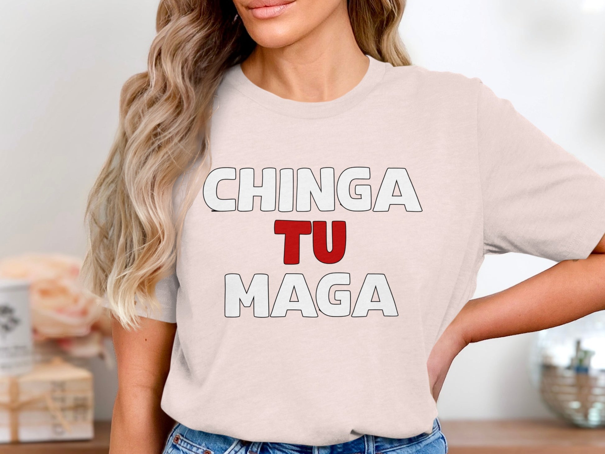 CHINGA TU MAGA Graphic Statement T-shirt