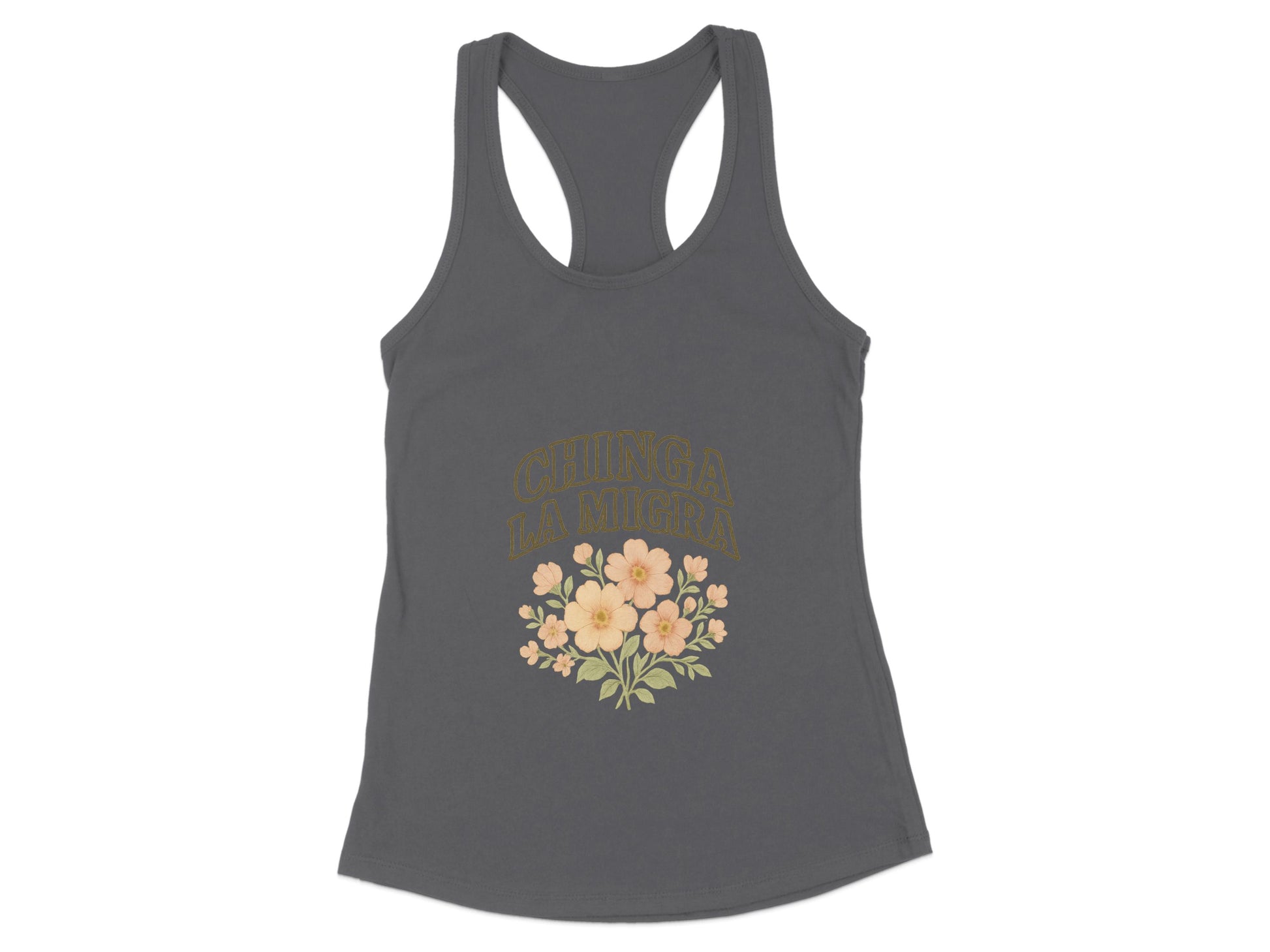 Chinga La Migra Floral Design Tank Top product