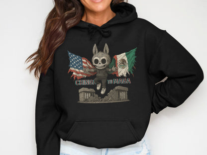 Chinga Tu Maga Funny Skeleton Unisex Hoodie product type