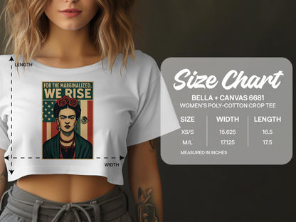 For The Marginalized We Rise Women's Crop Tee product type