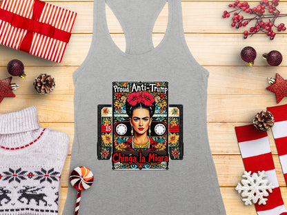 Proud Anti Trump Chinga la Migra Tank Top Product