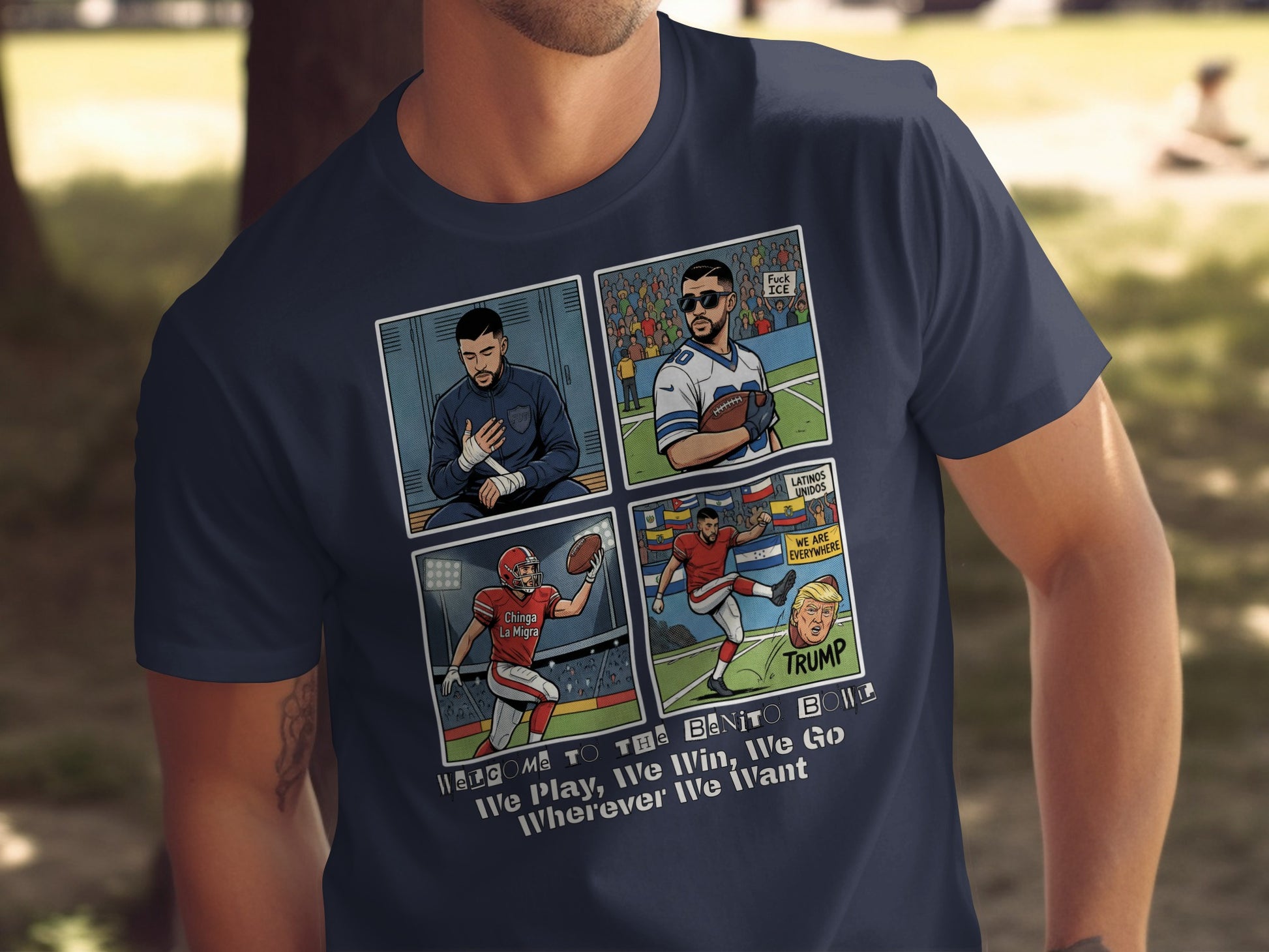 Funny Football Graphic Tee for Sports Enthusiasts