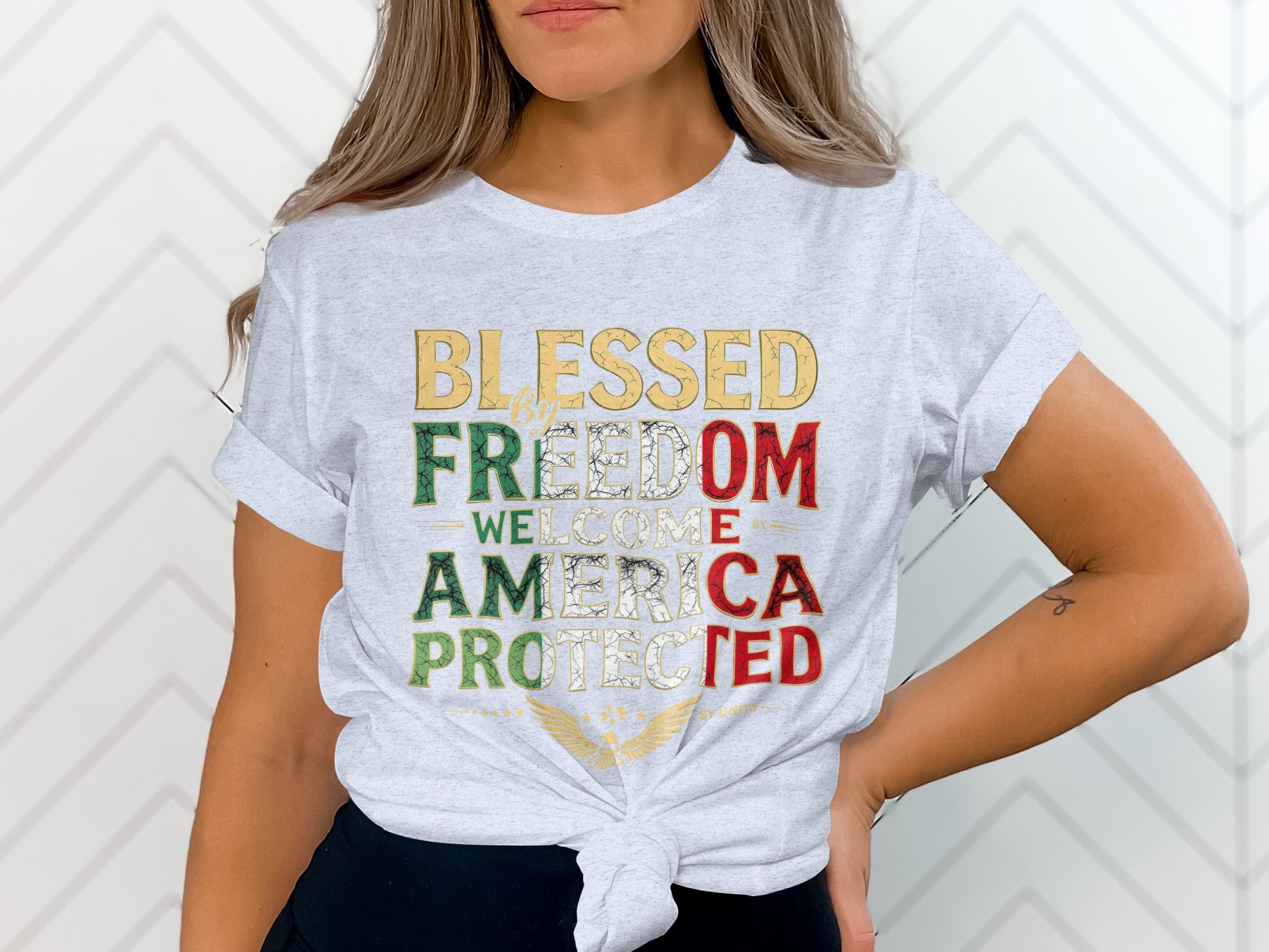 Blessed By Freedom Welcome America Protected product type