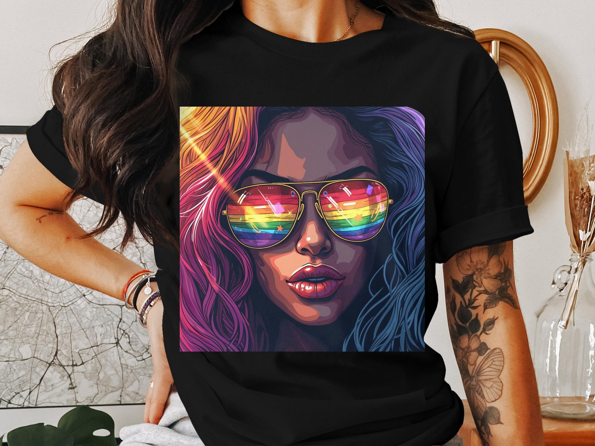Colorful Sunglasses with Unique Artistic Design product