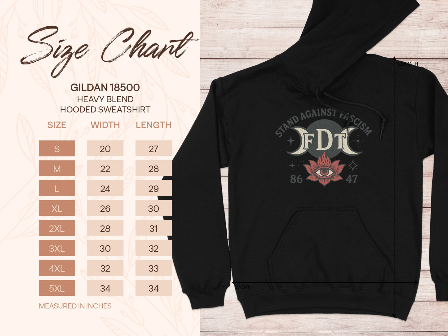 Stand Against Fascism FDT Hooded Sweatshirt product