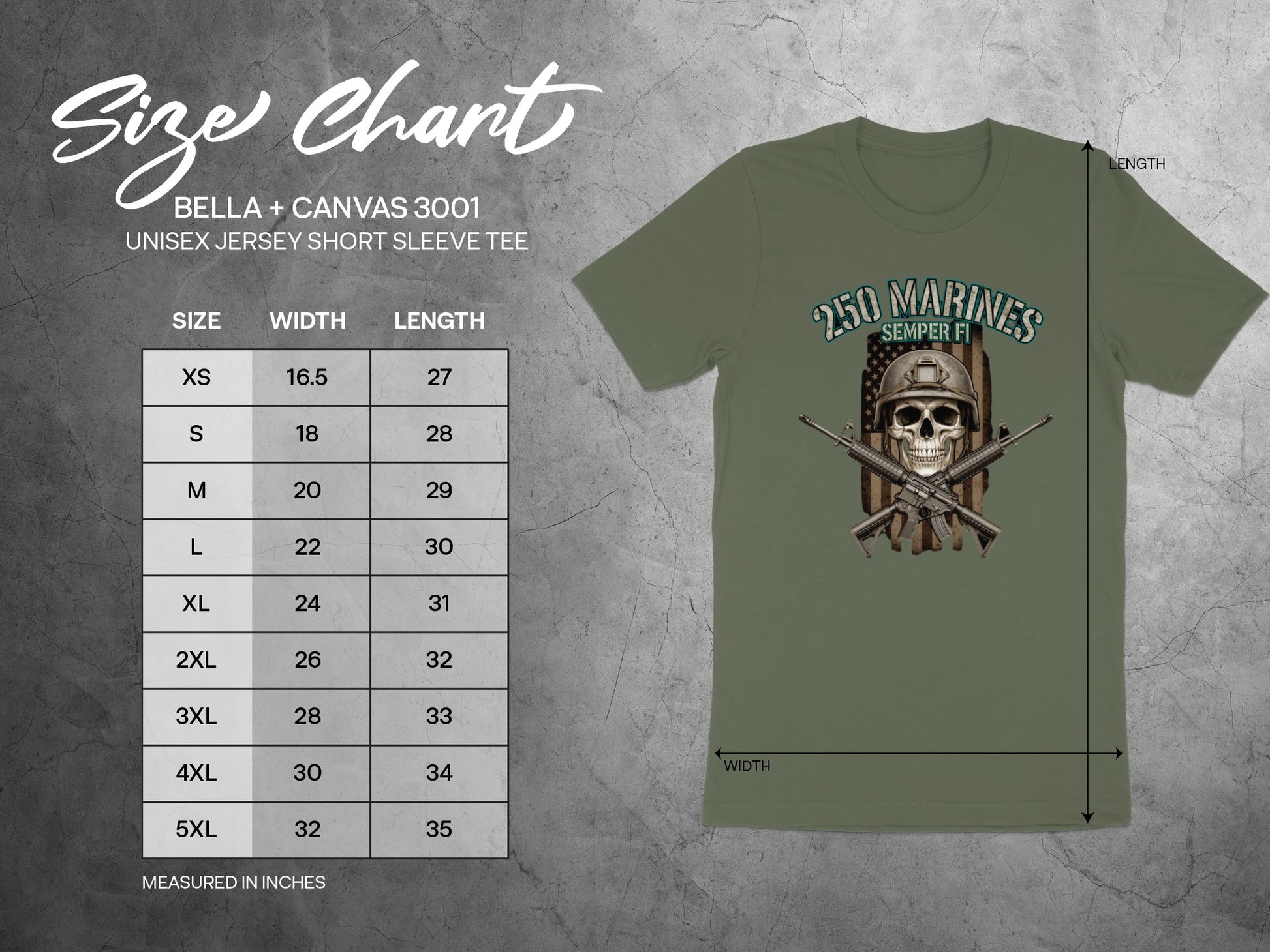 250 Marines Semper Fi Graphic Tee Product