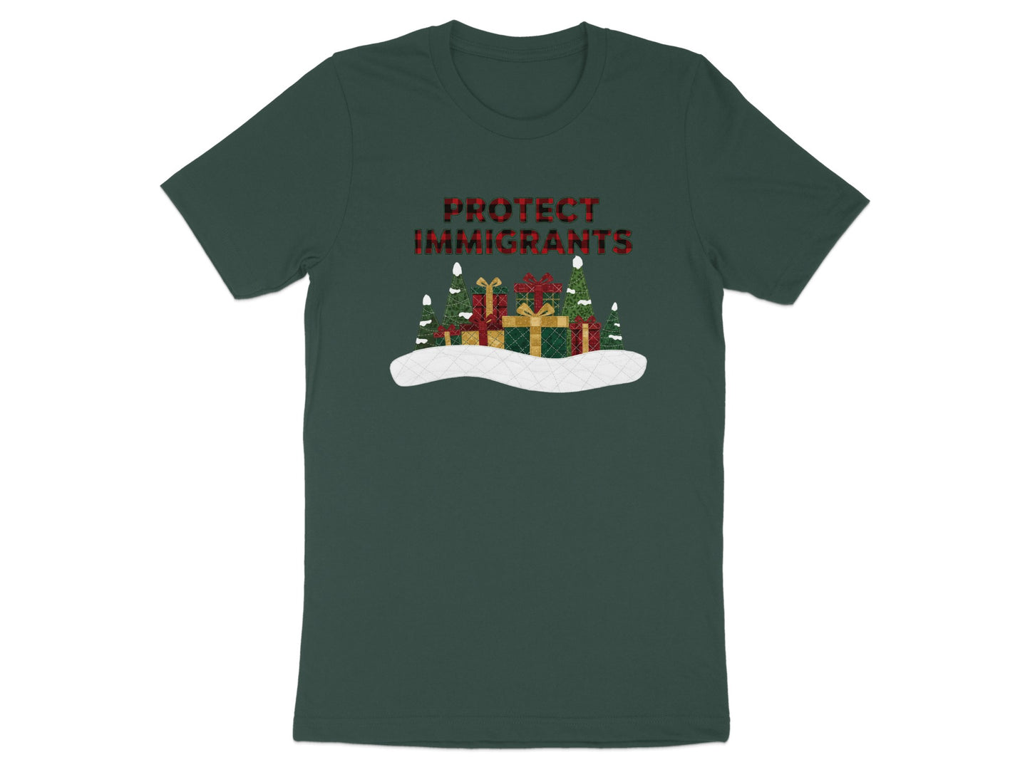 Protect Immigrants Christmas Holiday T-Shirt