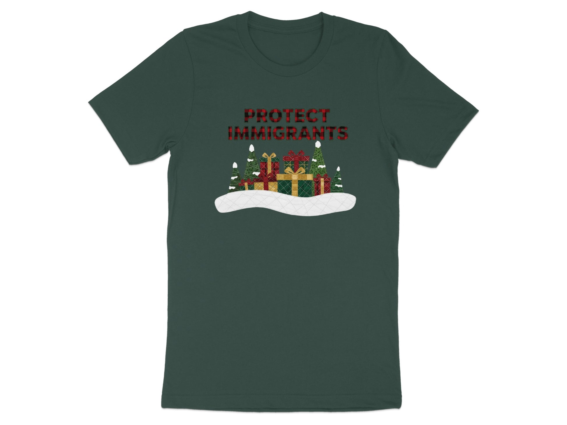Protect Immigrants Christmas Holiday T-Shirt