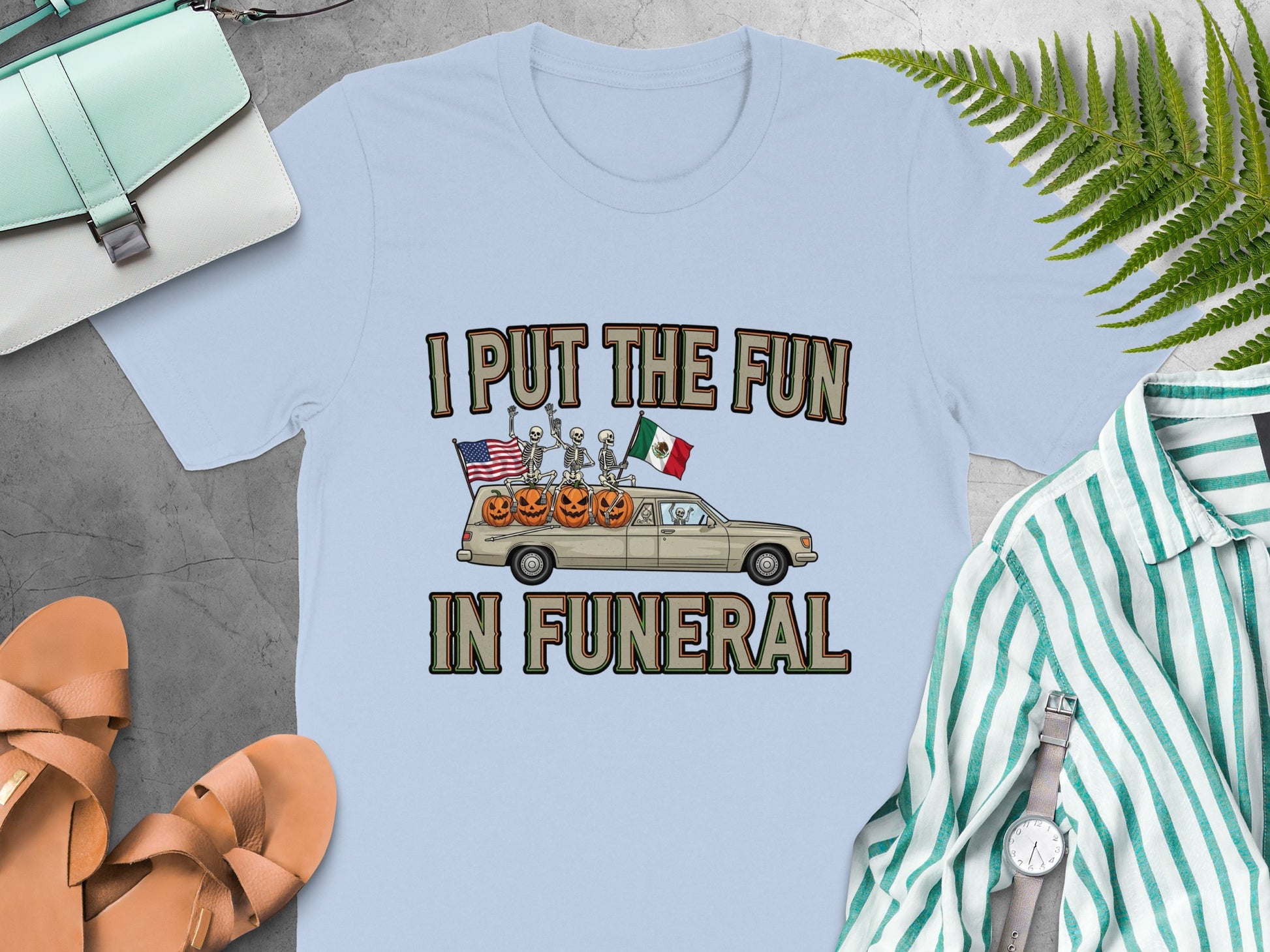 I Put the Fun in Funeral Graphic Tee product