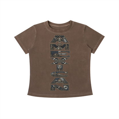 AMEXICAN Vintage Wash Slim Fit T-shirt