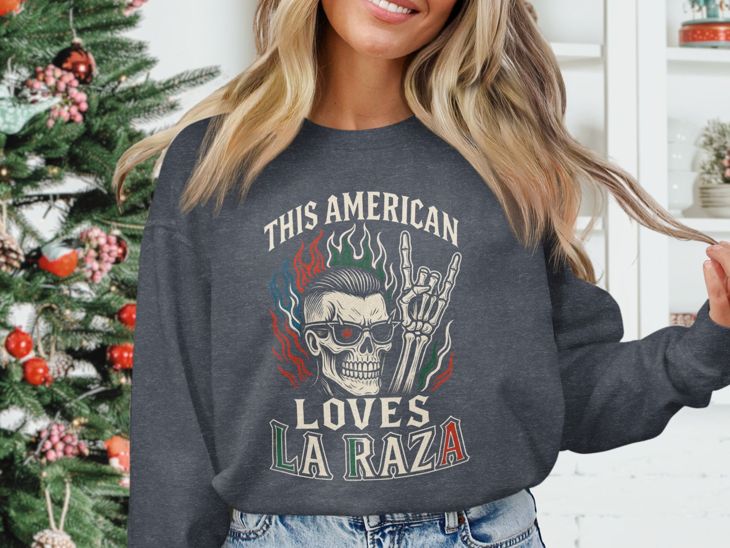 This American Loves La Raza Graphic Sweatshirt product type