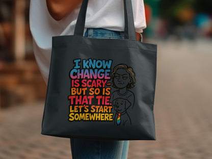 Motivational Tote Bag with Inspiring Quote product type