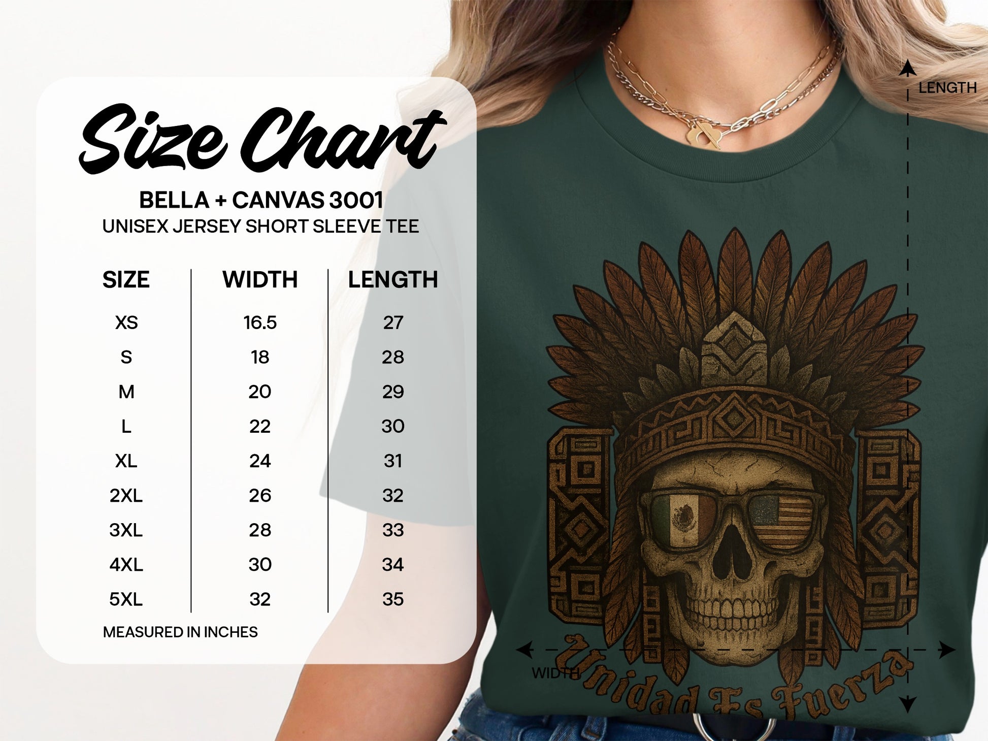 Skull with Headdress Unique Graphic Tee