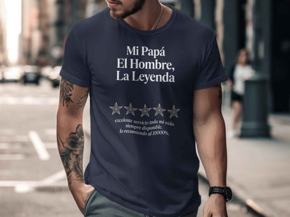 Funny Dad Shirt: Mi Papá La Leyenda T-Shirt Mi Papá, La Leyenda T-Shirt