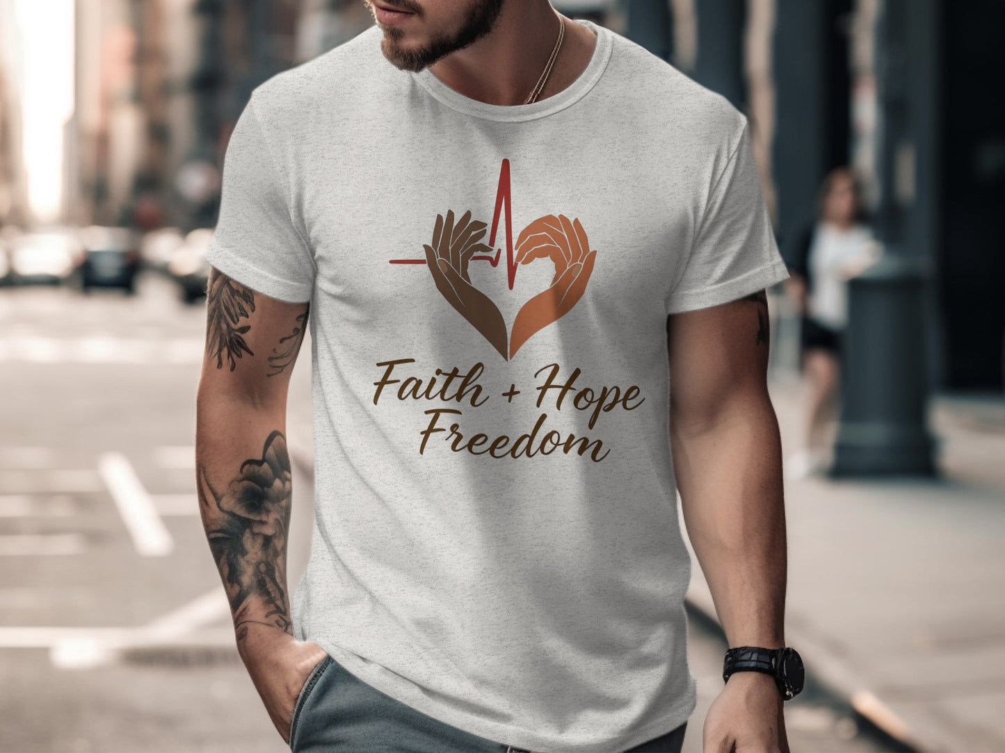 Faith Hope Freedom Graphic Printed Shirt product type