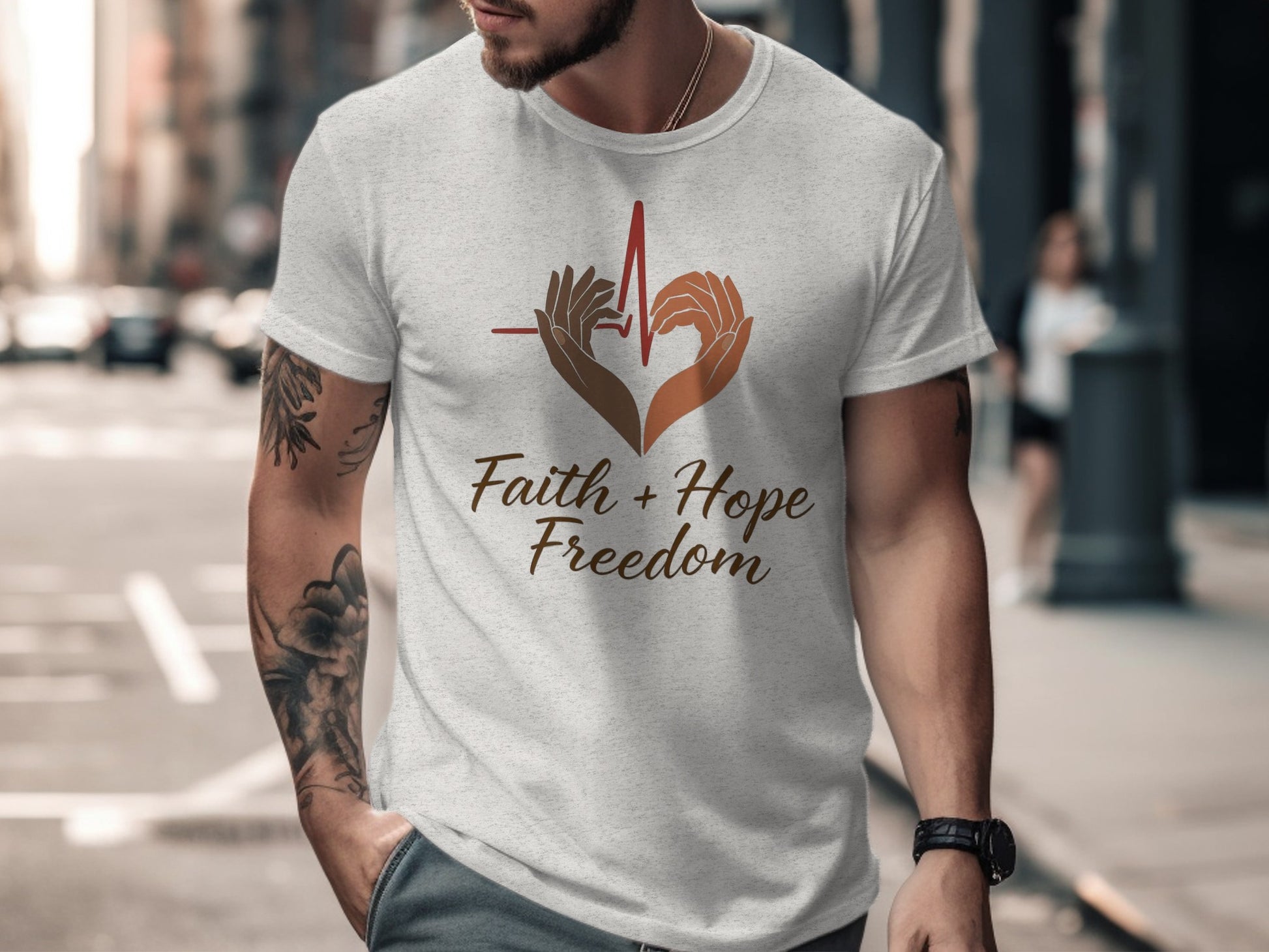 Faith Hope Freedom Graphic Printed Shirt product type