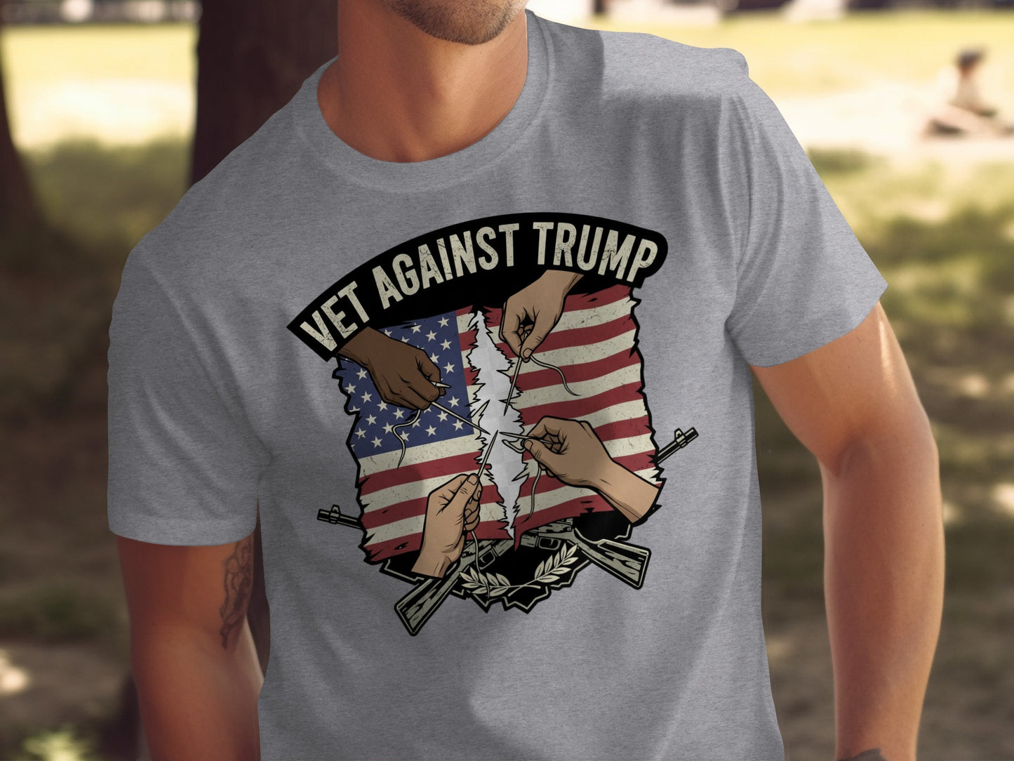 Vet Against Trump Graphic T-Shirt product