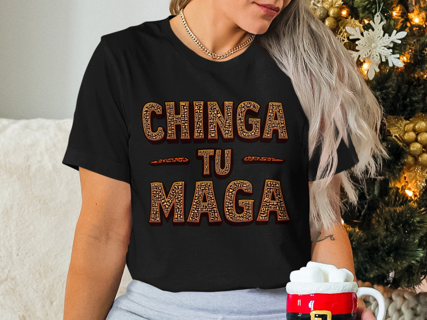 Chinga Tu Maga Graphic Tee for a Bold Statement