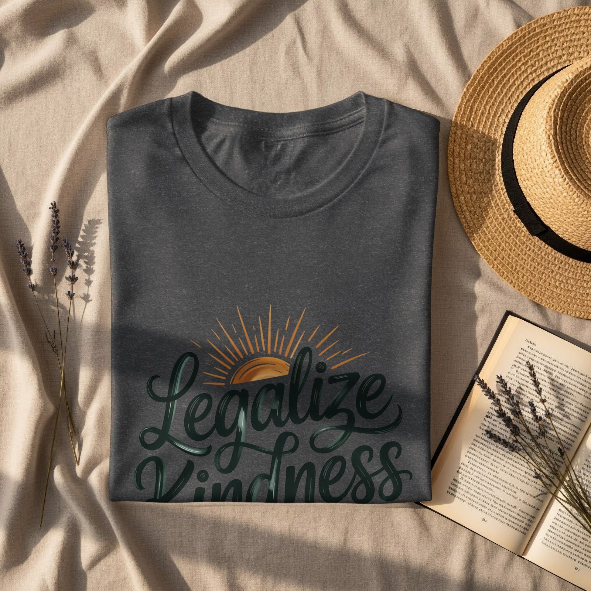 Legalize Kindness Sun Graphic Design T-Shirt Product