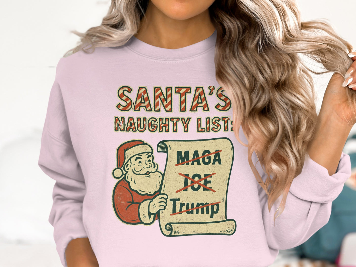 Santa's Naughty List Christmas Long Sleeve Shirt
