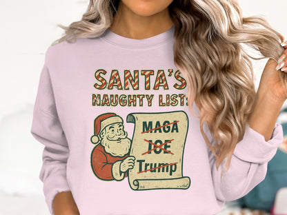 Santa's Naughty List Christmas Long Sleeve Shirt