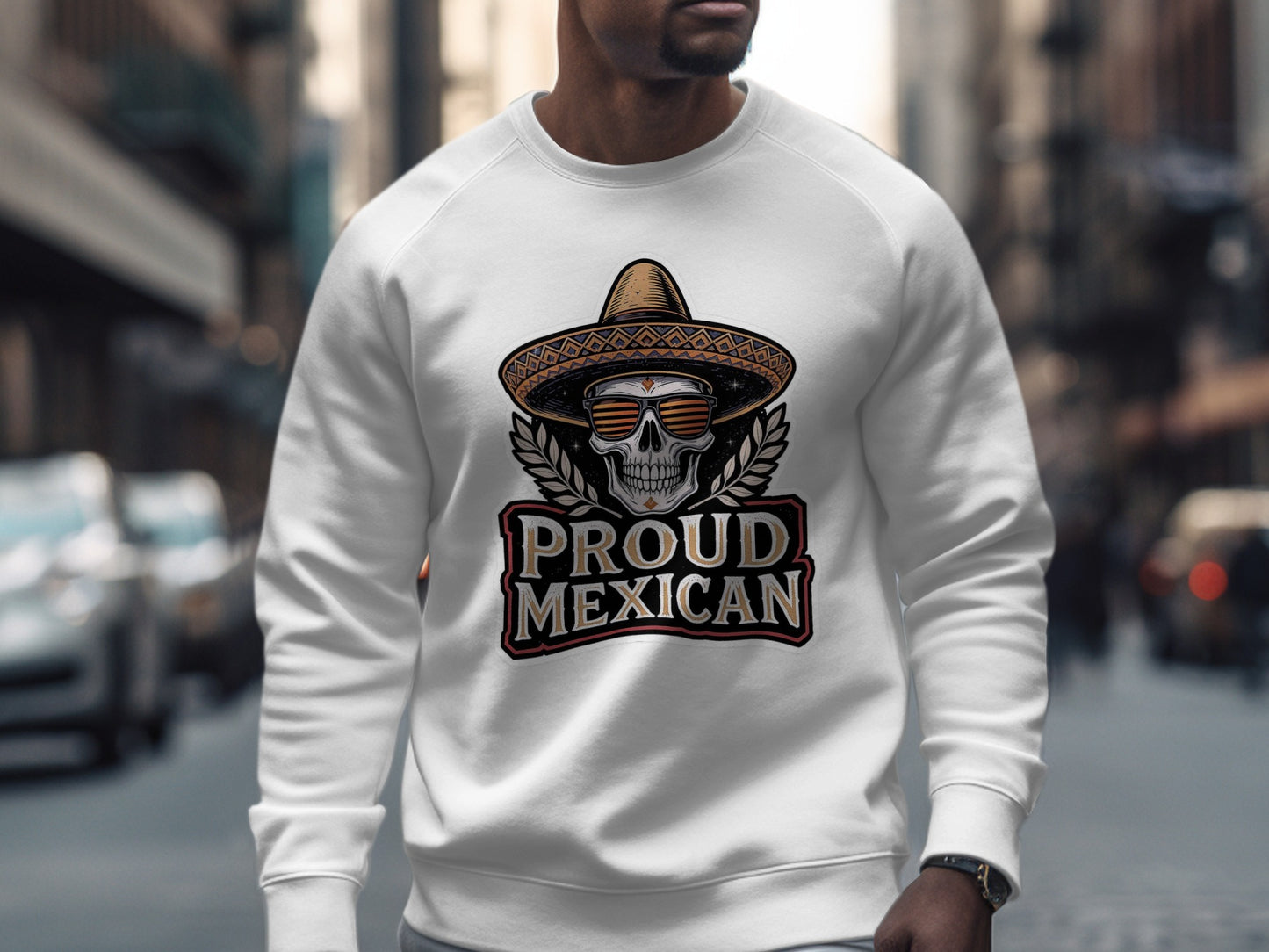 Proud Mexican Skull Graphic Sweatshirt product