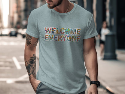 Welcome Everyone Printed T-shirt for Men and Women