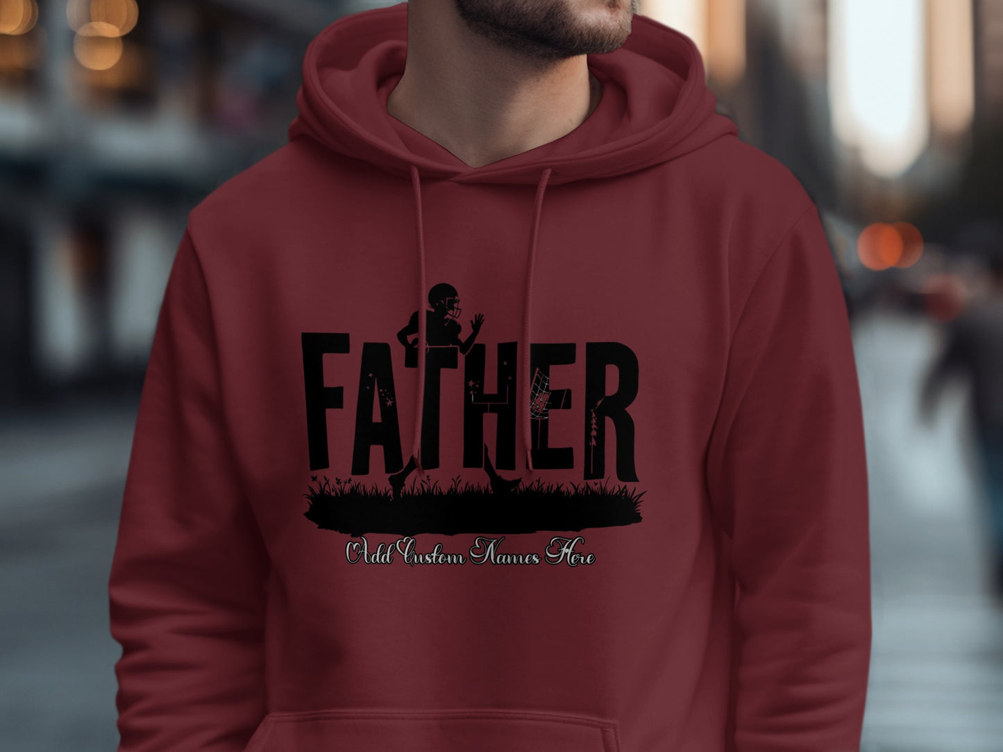 Father Hoodie with Custom Names Personalized Product