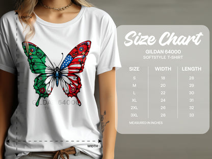 Colorful Butterfly Graphic Softstyle T-Shirt product