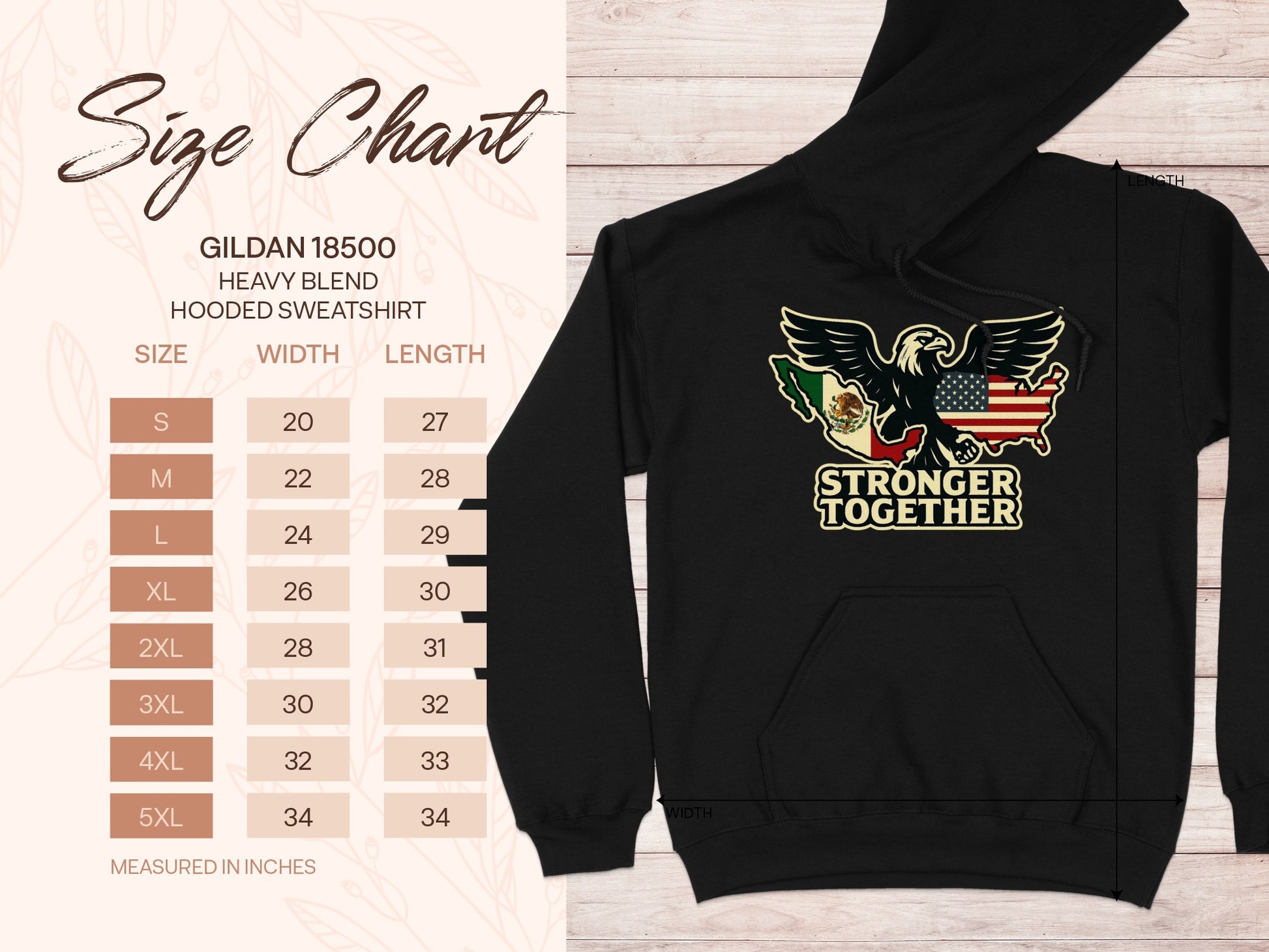 Stronger Together Gildan 18500 Hooded Sweatshirt product
