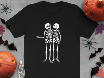 Skeleton Couple Halloween Graphic Tee product type