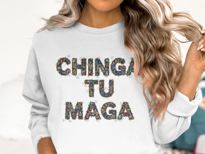 Colorful Chingatumaga Graphic Sweatshirt