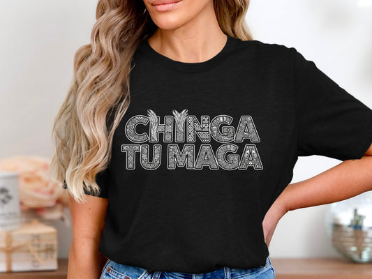 Chinga Tu Maga Graphic Printed Unisex Casual Shirt product