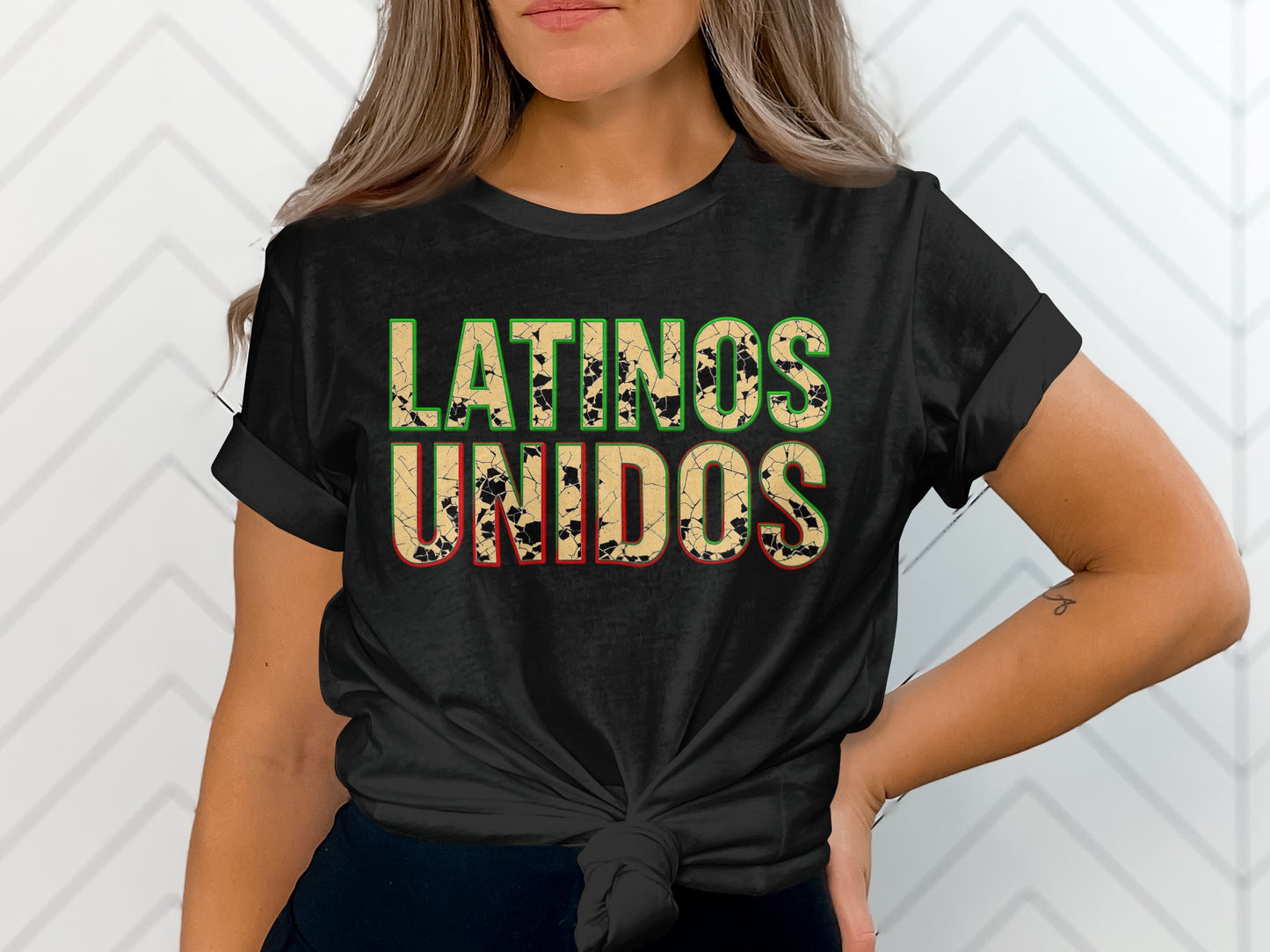 Latinos Unidos Graphic Printed Casual Top product