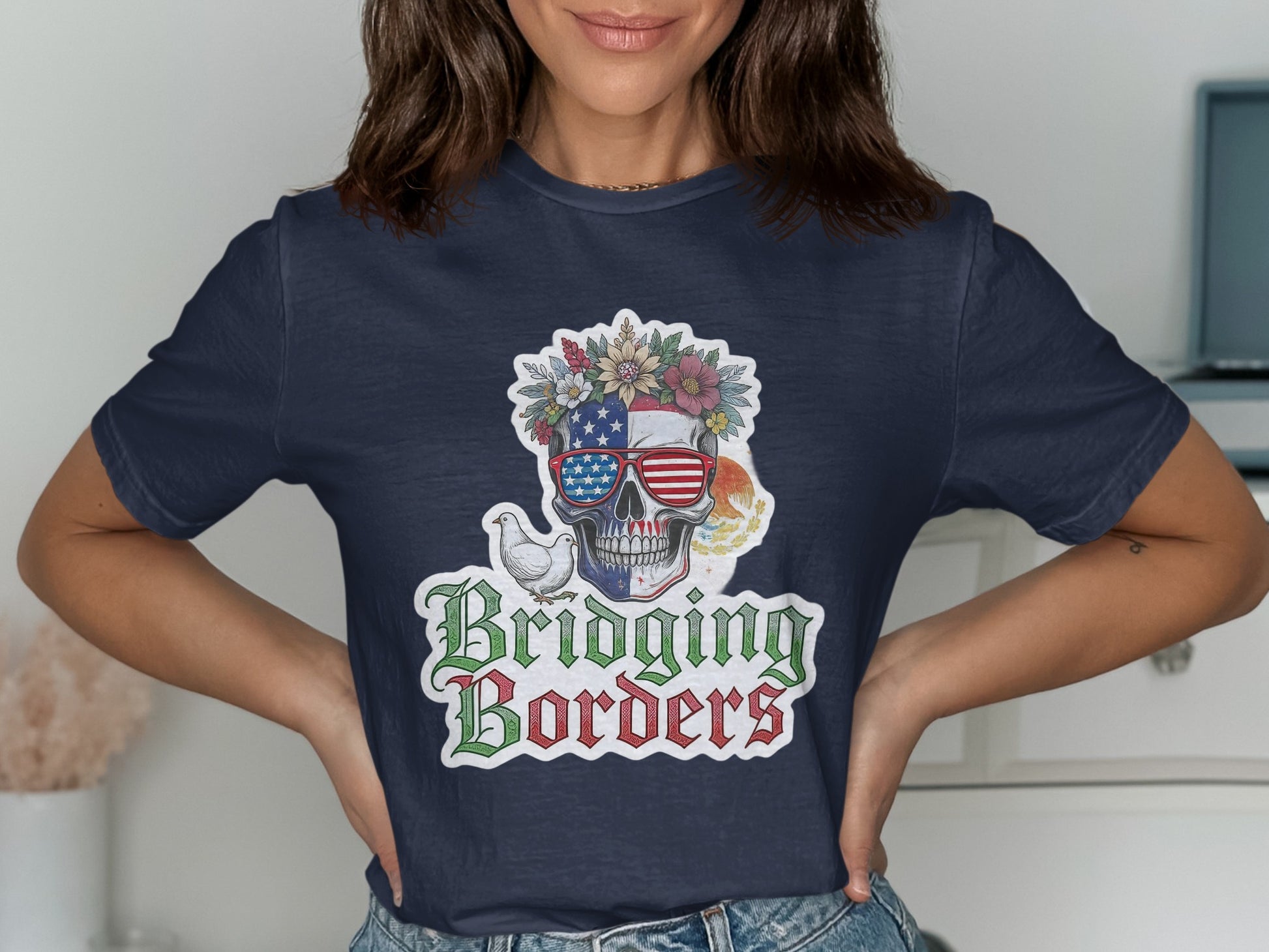 Bridging Borders Skull Graphic T-Shirt product type