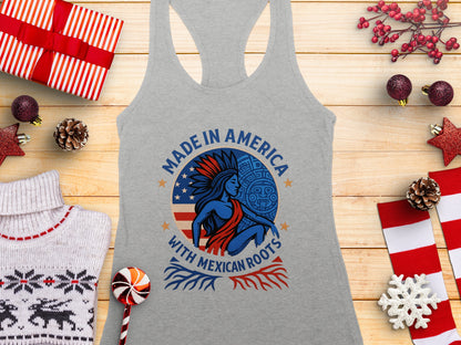 Made in America with Mexican Roots Tank Top